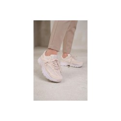 Кросівки жіночі Fashion бежеві з екошкіри та текстилю Кросівки жіночі Fashion бежеві з екошкіри та текстилю