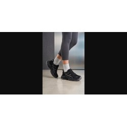 Кросівки жіночі Fashion чорні з екошкіри та текстилю спортивні