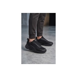 Кросівки Fashion чорні з екошкіри та текстилю Кросівки Fashion чорні з екошкіри та текстилю
