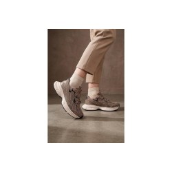 Кросівки жіночі Fashion бежеві з екошкіри та текстилю варіант 2 Кросівки жіночі Fashion бежеві з екошкіри та текстилю варіант 2